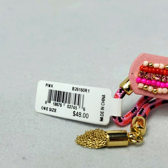Rebecca Minkoff pink seed beads bracelet - Picture 3 of 3